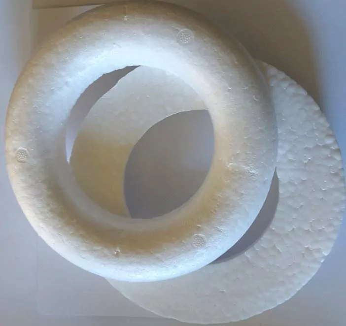 Koło ze styropianu 20cm półpłaskie - tantis.pl