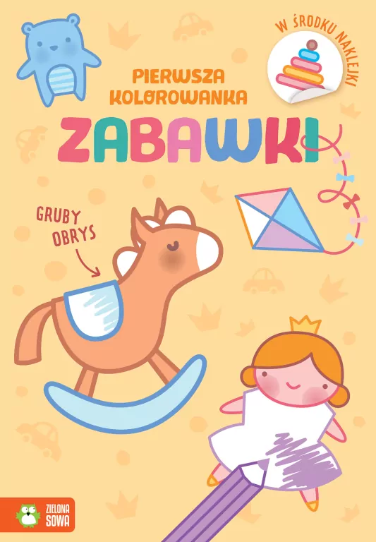 Zabawki. Pierwsza kolorowanka - tantis.pl