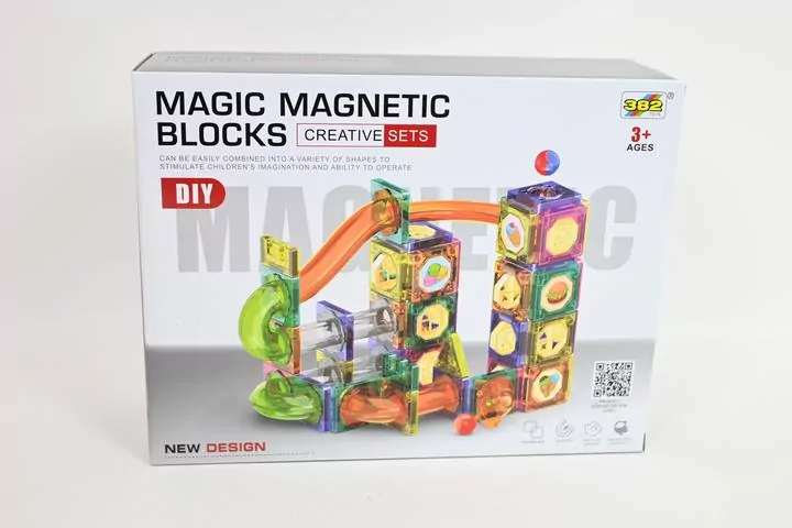 Klocki konstrukcyjne magnetyczne (94 elementy) C0098 - tantis.pl