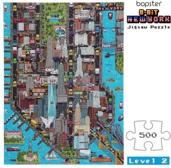 Puzzle 500. 8-BIT. Nowy Jork - tantis.pl
