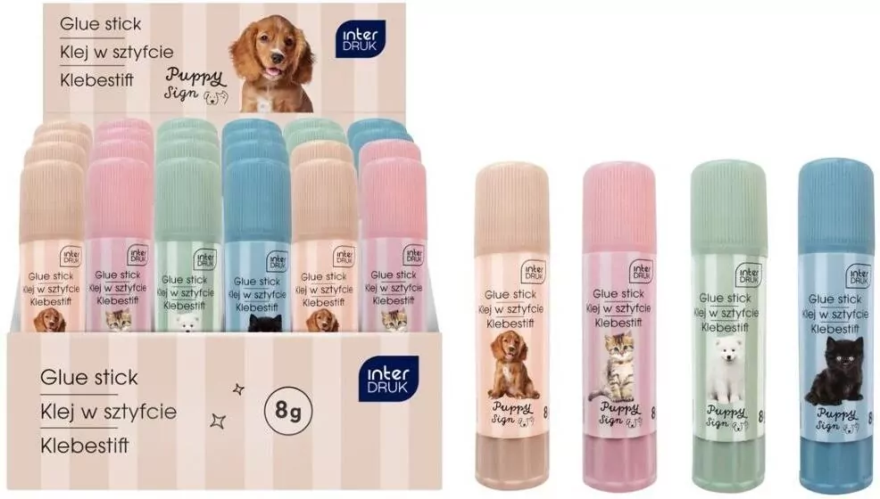Klej w sztyfcie 8g Puppy Sign. 24 sztuki - tantis.pl