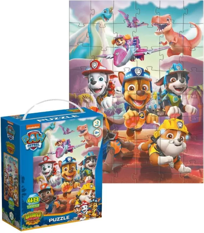 Puzzle 48. Psi Patrol. Dinozaury - tantis.pl