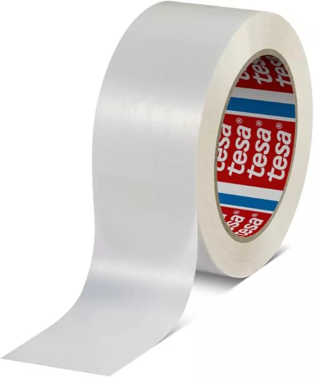 Taśma pakowa Tesa Eco wykonana z pet 132mx50 mm biała - tantis.pl