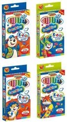 Kredki Bambino w oprawie drewnianej z temperówką. 10 kolorów