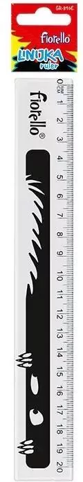 Linijka plastikowa 20cm FIORELLO - tantis.pl