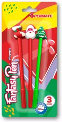 Penmate. Długopis fantazyjny Świąteczny, 3 sztuki