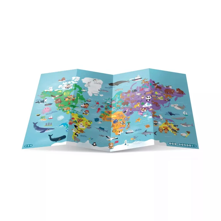 Mapa świata dla dzieci. Czytaj z Albikiem - tantis.pl