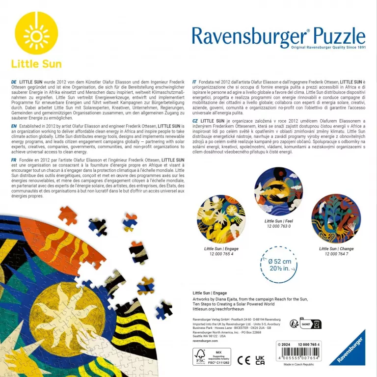 Puzzle 2D 500. Małe słońce. Zaangażowanie - tantis.pl
