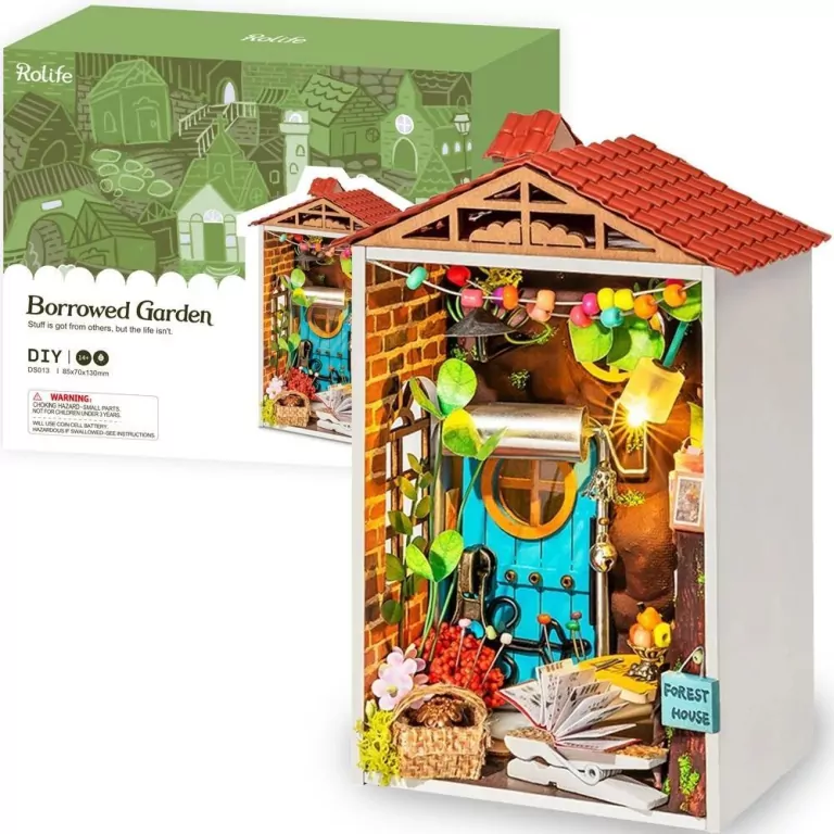 Składany Drewniany Model LED Leśny ogródek - tantis.pl