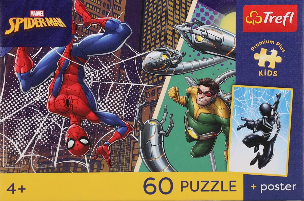 Puzzle 60 Spiderman + plakat TREFL - tantis.pl