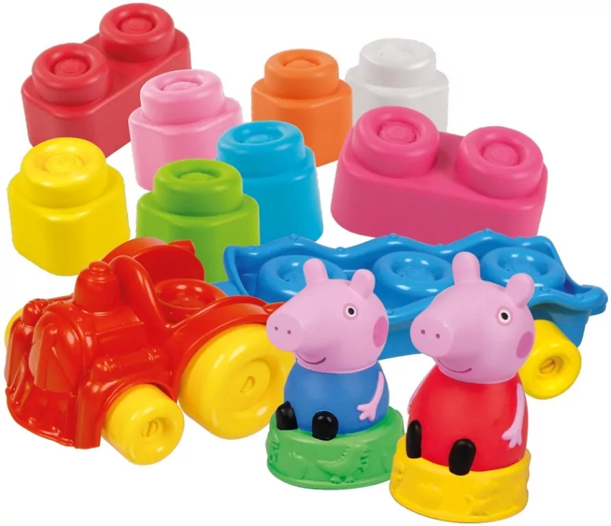 Clemmy. Klocki. Pociąg. Świnka Peppa - tantis.pl