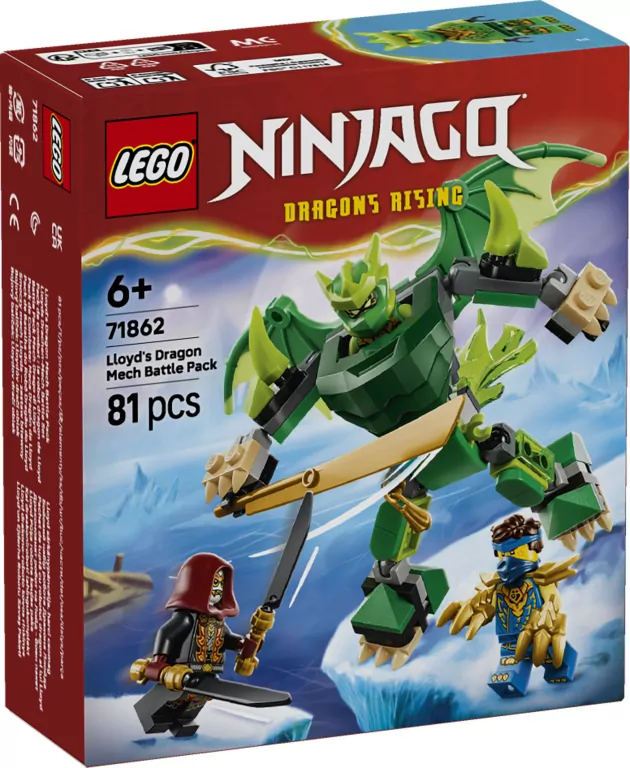 LEGO® Smoczy mech Lloyda — zestaw bitewny 71862 - tantis.pl