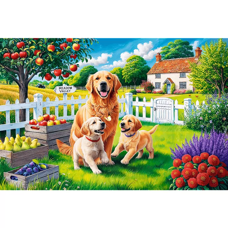 Puzzle 300. EasyPiece. Pieski na wsi. 23101 - tantis.pl