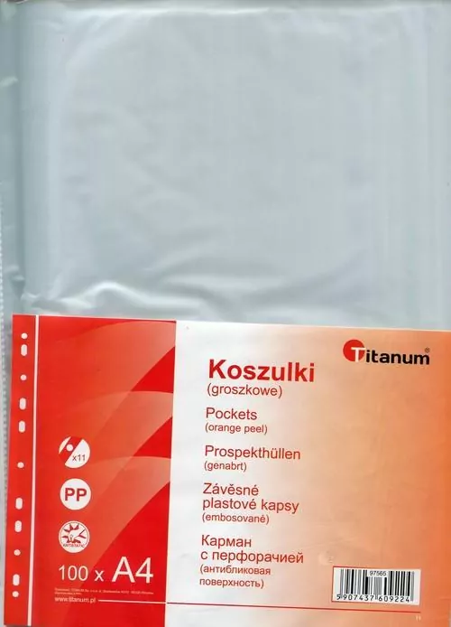 Koszulki groszkowe A4 100 sztuk - tantis.pl
