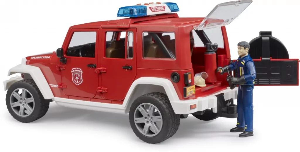 Jeep Wrangler Unlimited Rubicon. Straż Pożarna z figurką - tantis.pl