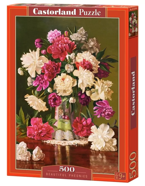 Puzzle 500. Beautiful Pheonies - tantis.pl