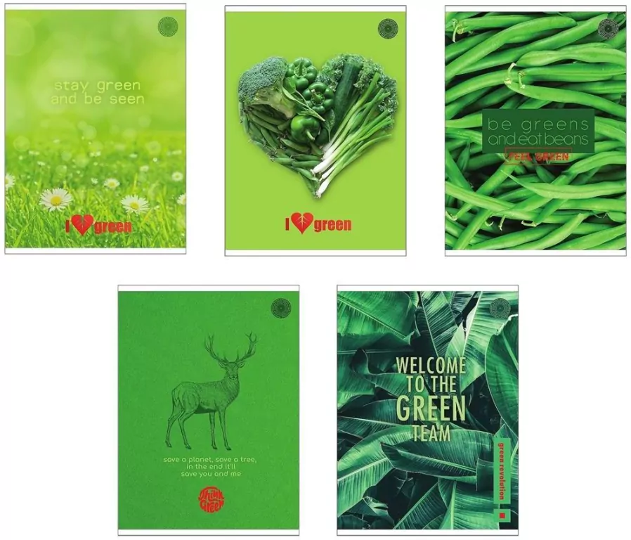 Zeszyt A5/60K linia Think Green (10szt) - tantis.pl