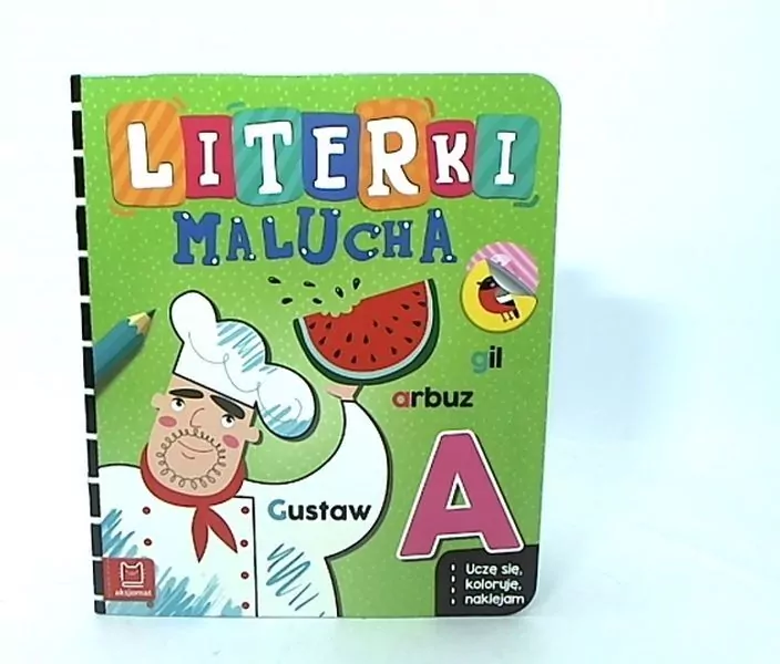 Literki malucha. Uczę się, koloruję, naklejam - tantis.pl
