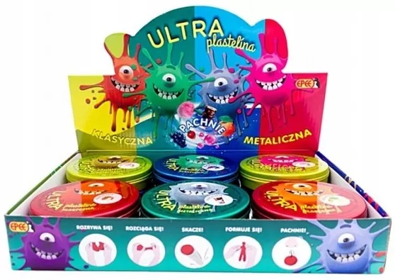 Ultra Plastelina Pachnąca metaliczna srebrna - tantis.pl