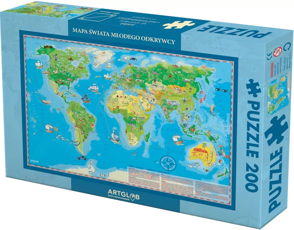 Puzzle 200. Świat Młodego Odkrywcy - tantis.pl