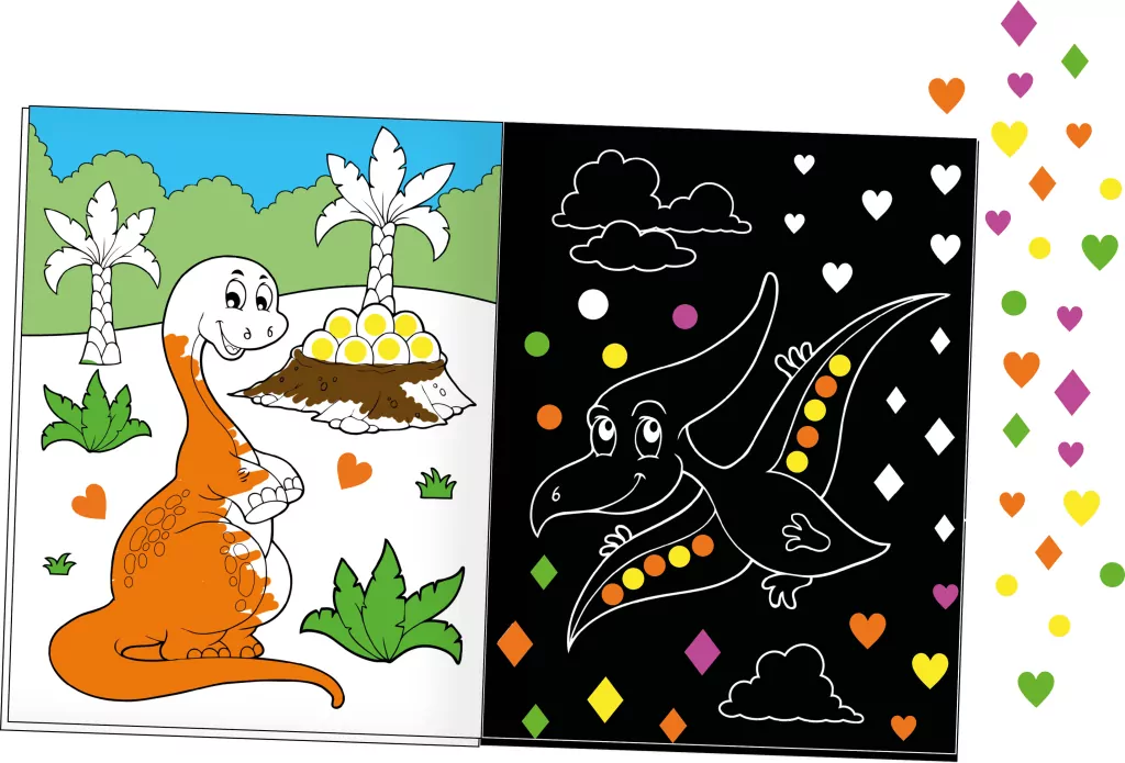 Lubię dinozaury. Neon. Moc koloru - tantis.pl