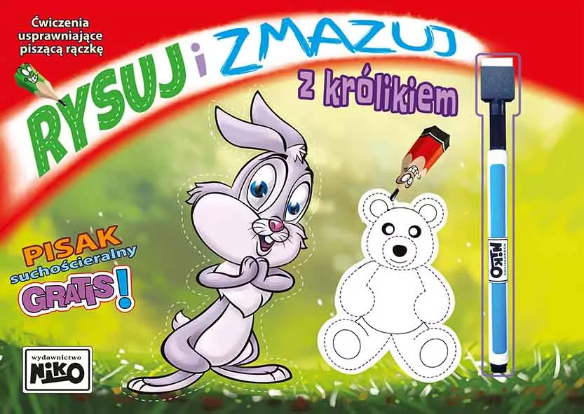Rysuj i zmazuj z królikiem - tantis.pl