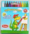 Kredki świecowe Zębozaurus 24 kolory - tantis.pl