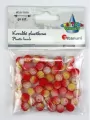 Koraliki plastikowe 10mm czerwone ombre 50szt - tantis.pl