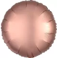 Balon foliowy Lustre Rose Copper okrągły 43cm - tantis.pl