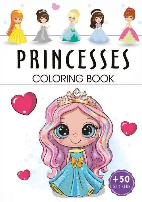 Princesses. Coloring book - tantis.pl
