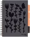 Kołozeszyt Pads B5/100K kratka Floral czarny - tantis.pl