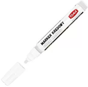 Marker kredowy 4,45 mm biały TOMA - tantis.pl
