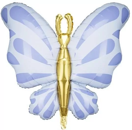 Balon foliowy Motyl 69x69cm błękit - tantis.pl