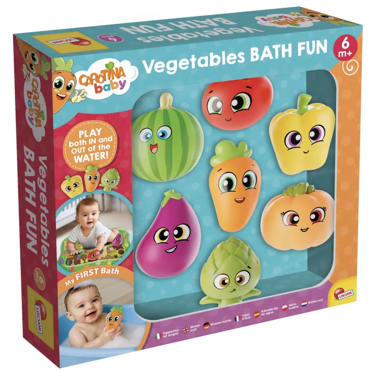 Lisciani Carotina baby Warzywna zabawa w kąpieli - tantis.pl