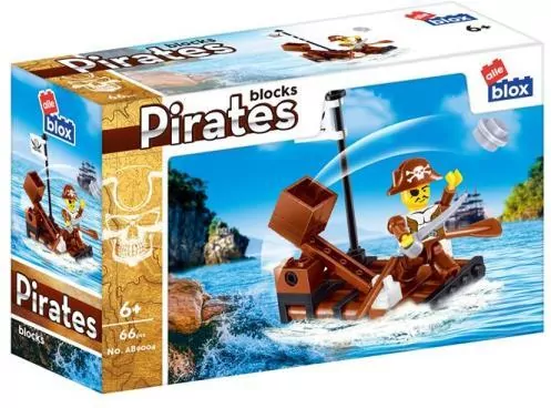 Klocki konstrukcyjne 66 elementów Pirat 525232 - tantis.pl