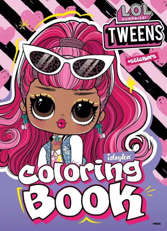 Kolorowanka z naklejkami LOL Tweens Cherry - tantis.pl