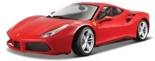 BBurago. Ferrari 488 GTB Red 1:18 - tantis.pl
