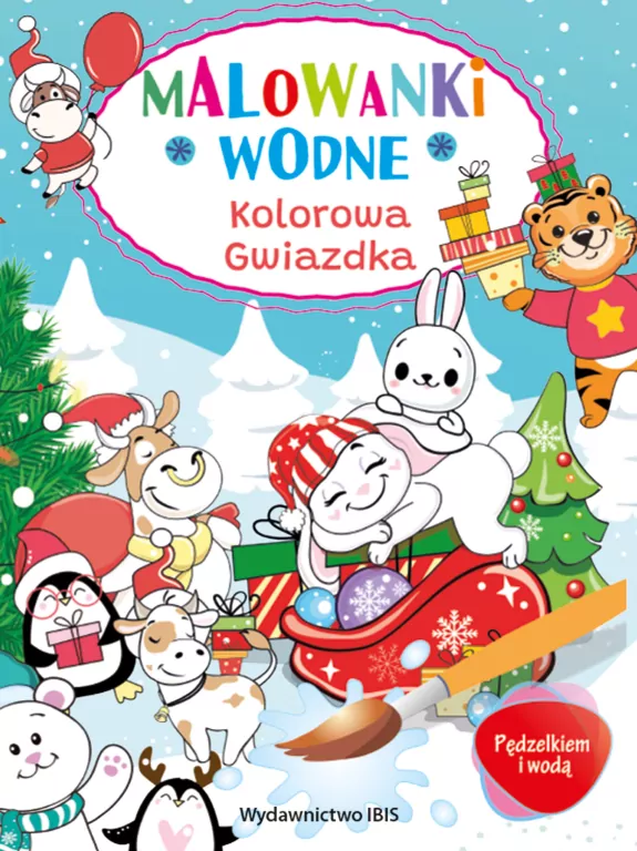 Pędzelkiem i wodą. Malowanki wodne. Gwiazdka - tantis.pl