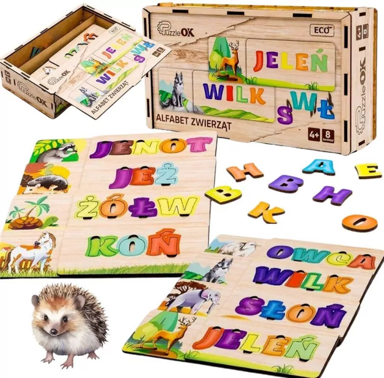 Puzzle alfabet zwierząt - tantis.pl