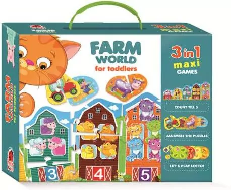 Farma. Gra edukacyjna dla maluchów 3w1 - tantis.pl