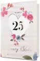 Karnet B6 Rocznica ślubu 25 - tantis.pl