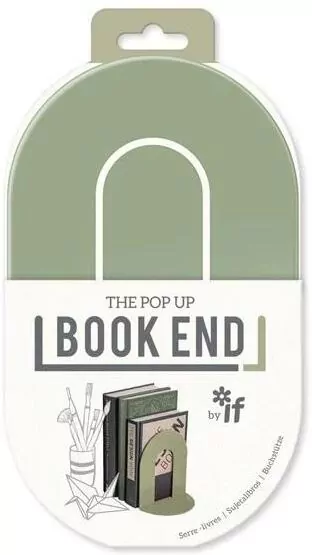 Book End. Podpórka pod książki. Oliwkowa - tantis.pl