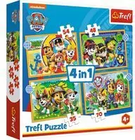 Wakacyjny Psi Patrol. Puzzle 4w1 - tantis.pl