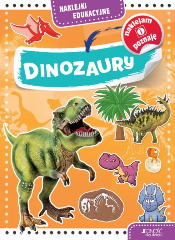 Dinozaury. Naklejki edukacyjne - tantis.pl
