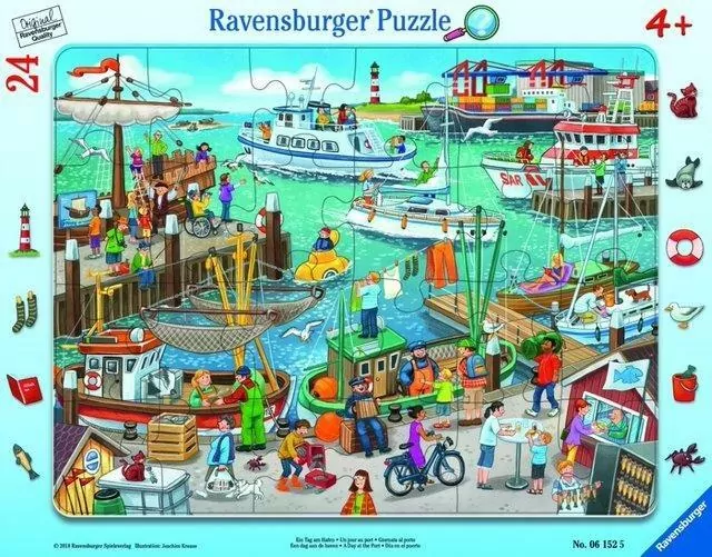 Puzzle 24 ramkowe. Dzień w porcie. 061525 - tantis.pl