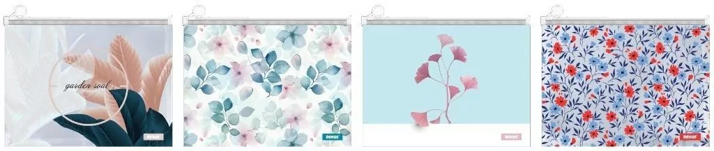 Teczka A4 na suwak flower mix - tantis.pl