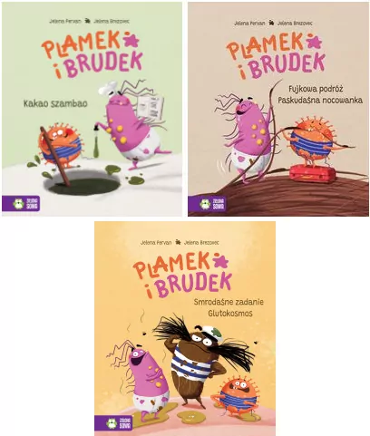 Pakiet: Kakao szambao/ Fujkowa podróż. Paskudaśna nocowanka / Smrodaśne zadanie. Glutokosmos. Plamek i Brudek - tantis.pl