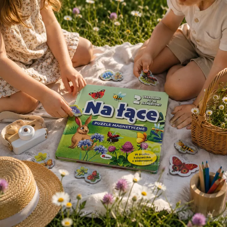 Na łące. Puzzle magnetyczne - tantis.pl
