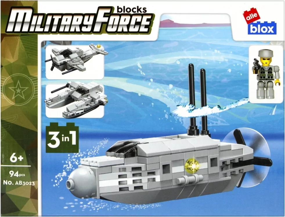 Military force 3w1. Klocki konstrukcyjne Alleblox - tantis.pl
