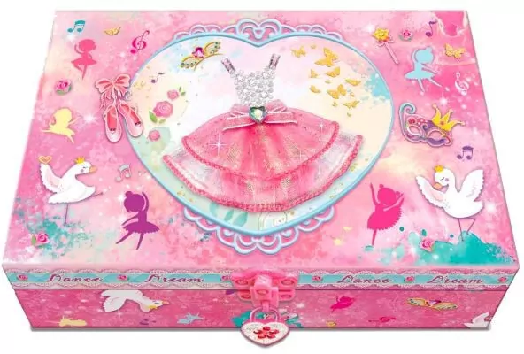 Notatnik w szkatułce z akcesoriami sukienka - tantis.pl